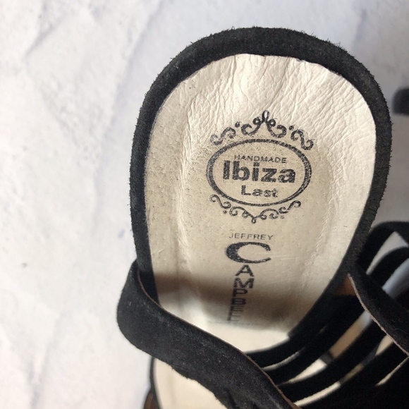 Jeffrey Campbell Ibiza Black Caged ankle Heels 7.5 - Picture 6 of 8